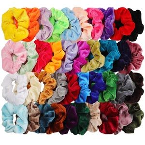 10 Velvet Hair Scrunchies VSCO No Damage Hair Band